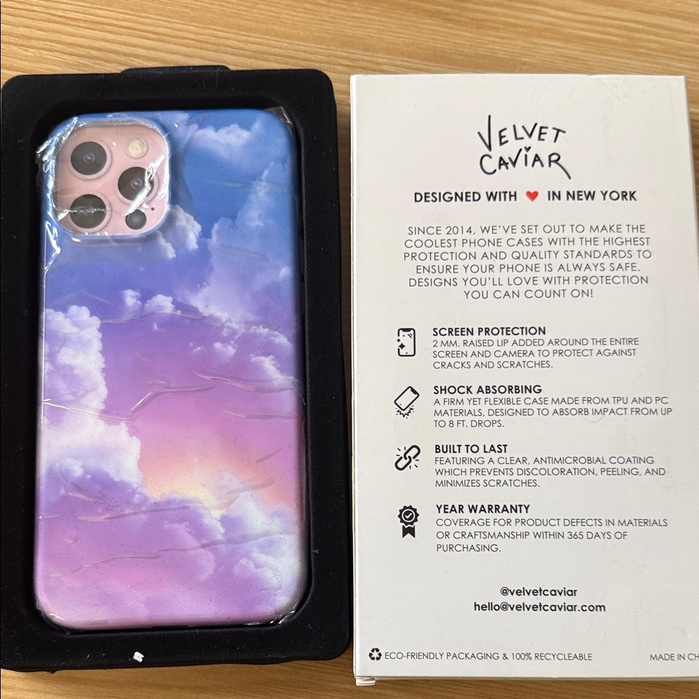 Velvet Caviar Cloud Nine - iPhone 12 Pro Max phone case - NEW WITH TAGS*